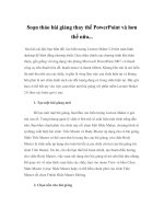 Soạn thảo bài giảng thay thế PowerPoint và hơn thế nữa... pdf