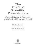 The Craft of Scientific PresentationsCritical Steps to Succeed and Critical Errors to AvoidMichael docx