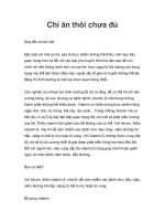 Chỉ ăn thôi chưa đủ ppt