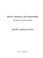 power madness immortality the future of virtual reality pptx