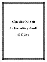 Công viên Quốc gia Arches - những vòm đá đỏ kì diệu ppt