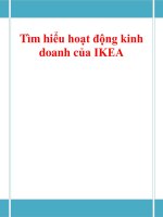 Tiểu luận:Tìm hiểu hoạt động kinh doanh của IKEA pptx