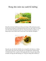 Rong nho món rau xanh bổ dưỡng pptx