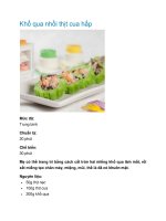 Khổ qua nhồi thịt cua hấp pot