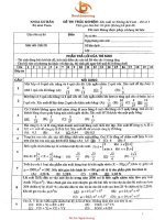 DE THI TRAC NGHIEM LY THUYET XAC SUAT VA THONG KE TOAN 2011