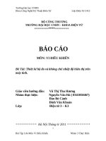 Thiết kế bộ đo và khống chế nhiệt độ hiển thị trên máy tính