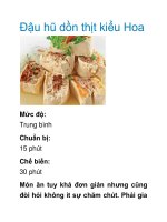 Đậu hũ dồn thịt kiểu Hoa doc