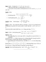 Đề Thi Thử Đại Học Khối A, A1, B, D Toán 2013 - Phần 19 - Đề 11 potx