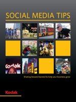 SOCIAL MEDIA TIPS - Sharing lessons learned to help your business grow ppt