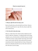 Để giữ sơn móng lâu bong tróc doc