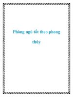Phòng ngủ tốt theo phong thủy pptx