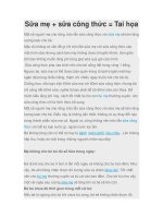 Sữa mẹ + sữa công thức = Tai họa docx