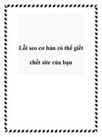 Lỗi seo cơ bản có thể giết chết site của bạn doc