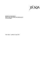 HOME ECONOMICS: HEALTH AND FOOD TECHNOLOGY pdf