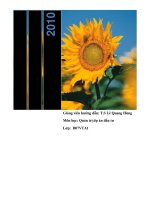 Tiểu luận:Kinh doanh Canteen pptx