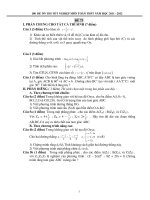 Đề thi thử tốt nghiệp trung học phổ thông - Đề 73 ppt