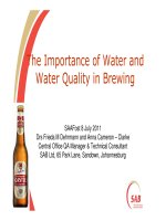 The Importance of Water and Water Quality in Brewing pptx
