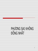 Phương Sai Không Đồng Nhất ppt