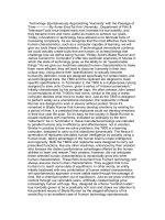 technology spontaneously approaching humanity with the passag