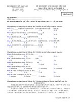 đề thi tuyển sinh đại học tiếng trung khối d năm 2013 - mã đề 425