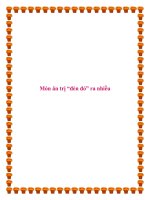 Món ăn trị “đèn đỏ” ra nhiều. pptx