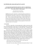 VẬN DỤNG KẾT HỢP PHƯƠNG PHÁP MA TRẬN VÀ CHUYÊN GIA HOẠCH ĐỊNH CHIẾN LƯỢC KINH DOANH XÂY LẮP Ở MIỀN TRUNG CỦA TỔNG CÔNG TY SÔNG HỒNG docx