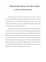 Những nét khác thường trong ‘Một con người ra đời’ của Macxim Gorki ppt