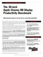 The 30-inch Apple Cinema HD Display Productivity Benchmark potx