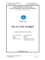 Thiết kế tuyến đường qua hai điểm F11-T1 thuộc tỉnh Thanh Hóa