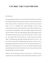 VĂN HỌC VIỆT NAM 1950-1954 doc