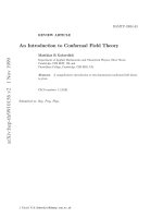 an introduction to conformal field theory [jnl article] - m. gaberdiel