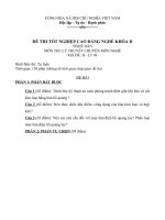 đáp án và đề thi lí thuyết tốt nghiệp khóa 2 - hàn - mã đề thi h - lt (49)