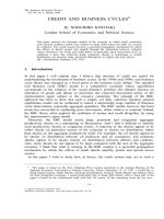 CREDIT AND BUSINESS CYCLES docx