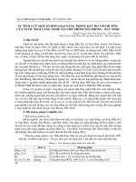 SỰ TÍCH LUỸ MỘT SỐ KIM LOẠI NẶNG TRONG ĐẤT DO ẢNH HƯỞNG CỦA NƯỚC THẢI LÀNG NGHỀ TÁI CHẾ NHÔM YÊN PHONG - BẮC N doc