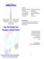 LONG TERM FEEDING TUBE PLACEMENT IN ELDERLY PATIENTS pptx