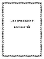 Dinh dưỡng hợp lý ở người cao tuổi potx