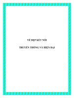 VẺ ĐẸP KẾT NỐI TRUYỀN THỐNG VÀ HIỆN ĐẠI ppt