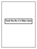 Nuôi Ba Ba Có Hiệu Quả docx