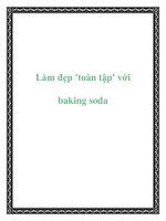 Làm đẹp ''''toàn tập'''' với baking soda ppt