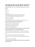 Kỹ năng tìm việc của bạn đã đủ “sắc bén”? doc