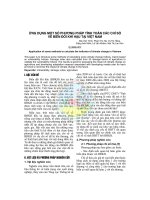 Ứng dụng một số phương pháp tính toán các chỉ số về biến đổi khí hậu tại Việt Nam pdf