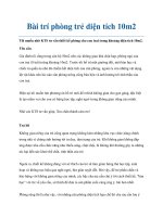 Bài trí phòng trẻ diện tích 10m2 potx