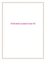 10 bài thuốc trị bệnh từ mứt Tết. pptx