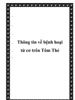  Thông tin về bệnh hoại tử cơ trên Tôm Thẻ pot