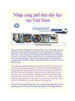 Nhập cảng phế thải độc hại vào Việt Nam pot