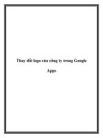 Thay đổi logo của công ty trong Google Apps docx