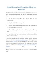 OpenOffice.org Calc bổ sung thêm phần hỗ trợ Excel VBA ppt