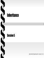 Object oriented programming with C++ - Session 5 Inheritance pptx