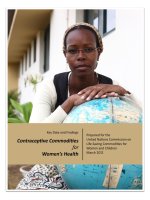 KEY DATA AND FINDINGS CONTRACEPTIVE COMMODITIES FOR WOMEN''''S HEALTH pptx
