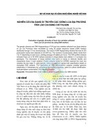 Nghiên cứu đa dạng di truyền các giống lúa địa phương tỉnh Lào Cai bằng chỉ thị ADN pdf